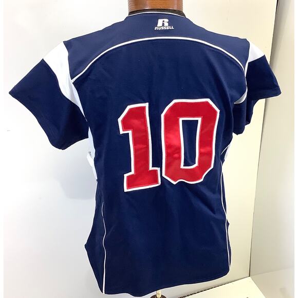 NWT Womens Spokane Mudhens Embroidered Softball Jersey #10 Sz Large - Picture 2 of 7